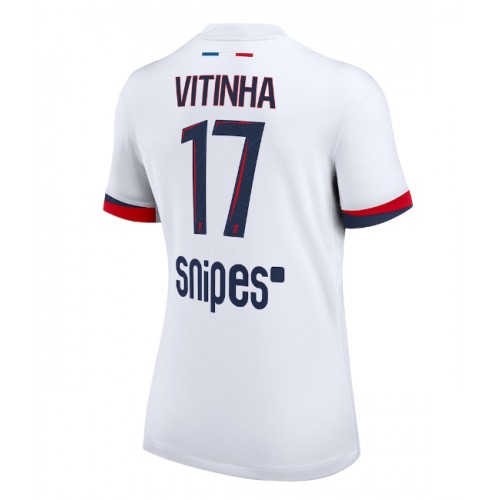 Dres Paris Saint-Germain Vitinha #17 Gostujuci za Žensko 2025-26 Kratak Rukav